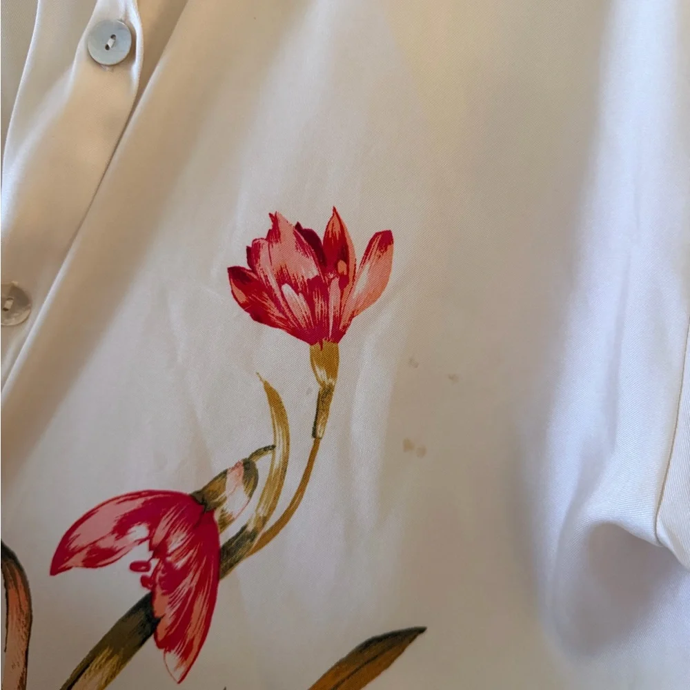 Zara Cream Collared Shirt - Picture 4 of 5